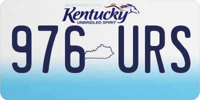 KY license plate 976URS