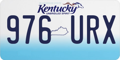 KY license plate 976URX