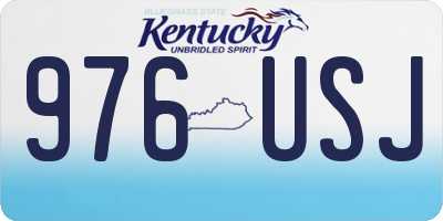 KY license plate 976USJ