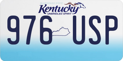 KY license plate 976USP