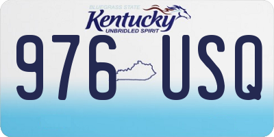 KY license plate 976USQ