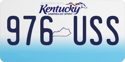 KY license plate 976USS