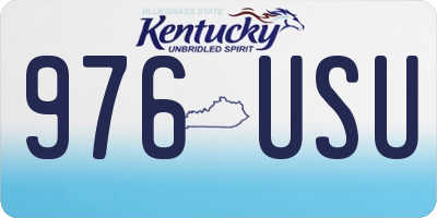 KY license plate 976USU