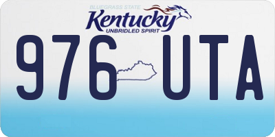 KY license plate 976UTA
