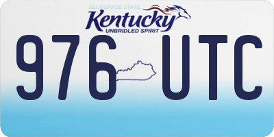 KY license plate 976UTC