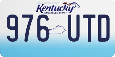 KY license plate 976UTD