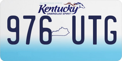 KY license plate 976UTG