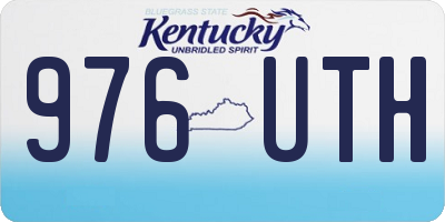 KY license plate 976UTH