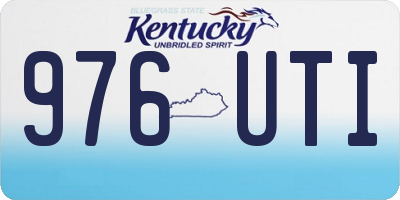 KY license plate 976UTI