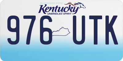 KY license plate 976UTK