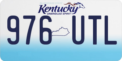KY license plate 976UTL