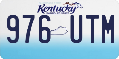 KY license plate 976UTM