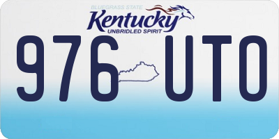 KY license plate 976UTO