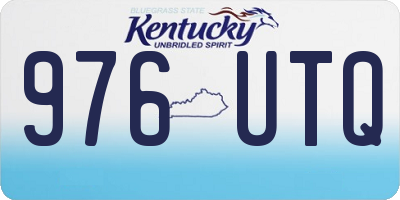 KY license plate 976UTQ