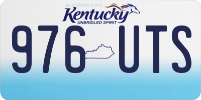 KY license plate 976UTS