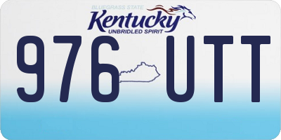 KY license plate 976UTT