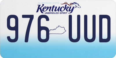 KY license plate 976UUD