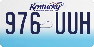 KY license plate 976UUH