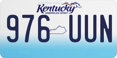 KY license plate 976UUN