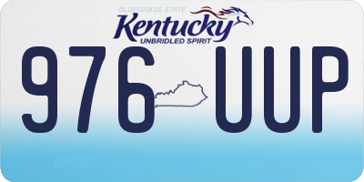KY license plate 976UUP