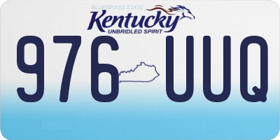 KY license plate 976UUQ