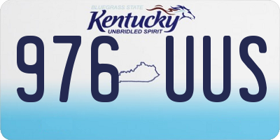 KY license plate 976UUS
