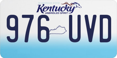 KY license plate 976UVD