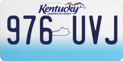 KY license plate 976UVJ