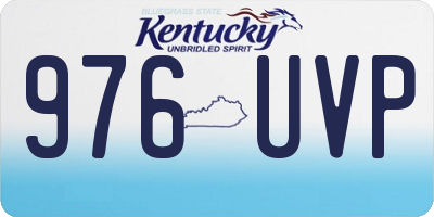 KY license plate 976UVP