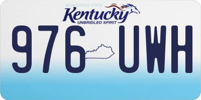 KY license plate 976UWH