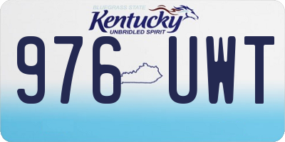 KY license plate 976UWT
