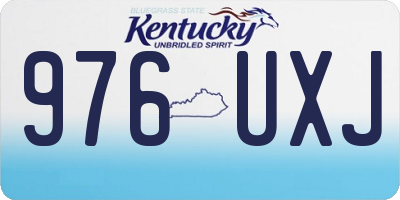 KY license plate 976UXJ