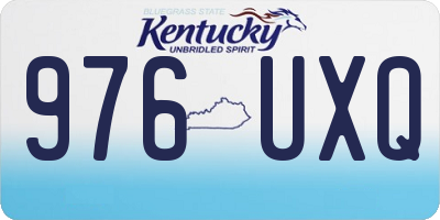 KY license plate 976UXQ