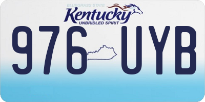 KY license plate 976UYB