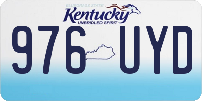 KY license plate 976UYD