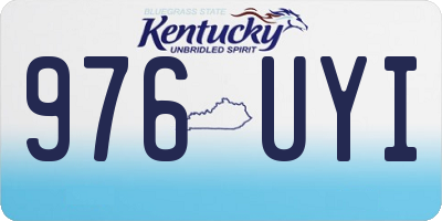 KY license plate 976UYI