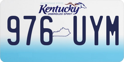 KY license plate 976UYM