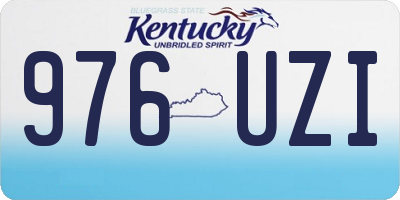 KY license plate 976UZI