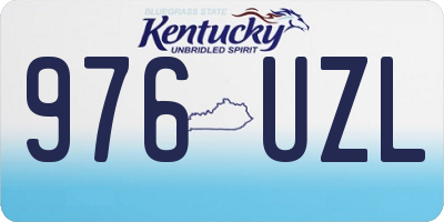 KY license plate 976UZL