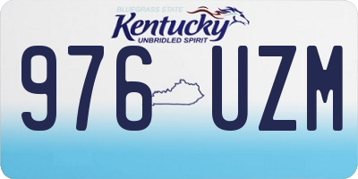 KY license plate 976UZM