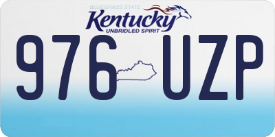 KY license plate 976UZP