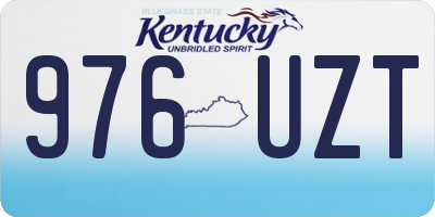 KY license plate 976UZT