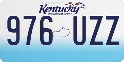 KY license plate 976UZZ