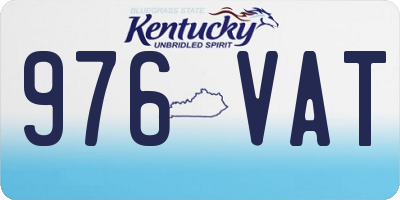 KY license plate 976VAT