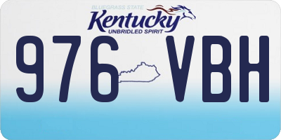 KY license plate 976VBH