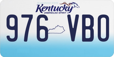 KY license plate 976VBO