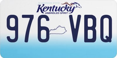 KY license plate 976VBQ