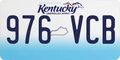 KY license plate 976VCB