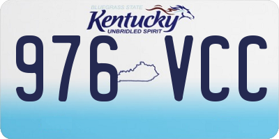 KY license plate 976VCC