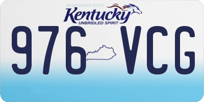 KY license plate 976VCG